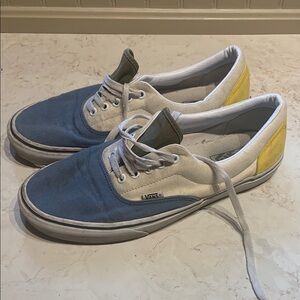 Vans Blue Olive & Yellow Sneakers